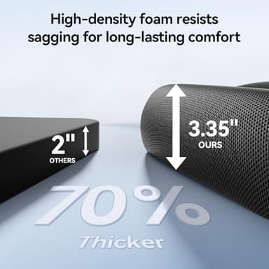 SIHOO M18 Ergonomic Office Chair for Big and Tall People Adjustable Headrest with 2D Armrest Lumbar Support and PU Wheels Swivel Tilt Function Black - Image 4