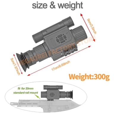 Megaorei NK008 Digital 1080P Day & Night Vision Monocular Camera with 940nm IR Digital Telescope for Observation Camping (NK008-50-IR940) - Image 6