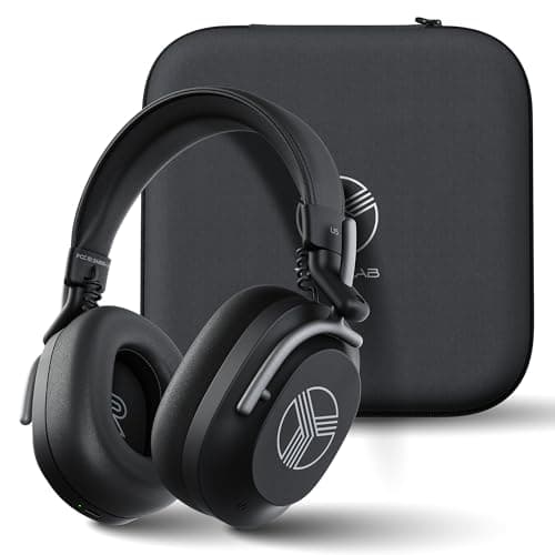 TREBLAB U5 - Hybrid Active Noise Cancelling Headphones Over-Ear, Deep Bass, 55H Battery, Mic for Calls, Bluetooth 5.3, Water-Resistant IPX4, Wireless Headphones Foldable for Travel, Gym, Work, Sports - Image 1