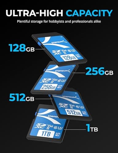 SABRENT Rocket V60 1TB SD UHS-II Memory Card R270MB/s W170MB/s (SD-TL60-1TB) - Image 5