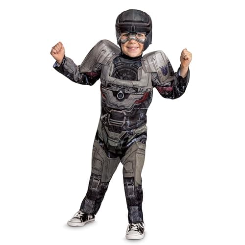Disguise Megatron Transformers One Costume for Toddlers, Official Transformers Animated Movie Muscle Costume, Size (3T-4T) - Image 1