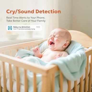 owltron Indoor Security Camera, 2K Cameras for Home Security with Motion Detection, Pet Cam & Baby Monitor with Night Vision, 2.4 GHz WiFi Two-Way Talk, Cloud/SD Storage, Works with Alexa - Image 6