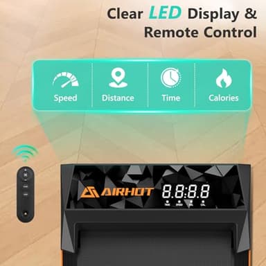 Walking Pad with Incline, Under Desk Treadmill, Portable Treadmills for Home Office, 4 in 1 Walking Running Machine Manual Incline, Compact Treadmill 265LB Capacity with Remote Control - Image 5