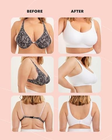 SHAPERMINT Wireless Bras for Women No Underwire – Small to Plus Size Bralettes with Support and Natural Lift - Image 8