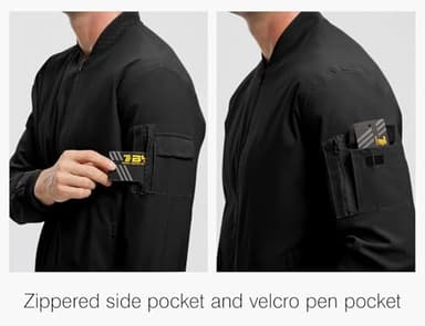 Rdruko Men's Windbreaker Lightweight Bomber Jacket Causal Fashion Light Jacket(Black, US M) - Image 5