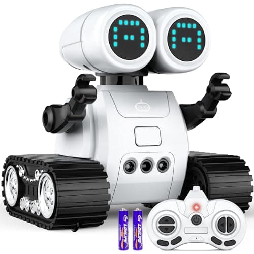 Hamourd Robot Toys for 3 Years Old Boys Girls- Robots with Walkie-Talkie Function, Gesture Sensing, Flexible Head & Arms, Programming Motion, Dance Moves, Music, and Shining LED Eyes, Kids Toys Gifts - Image 1