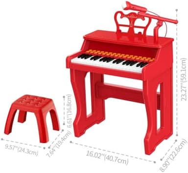 Toy Pianos for Kids Ages 3-7 - Children's Musical Keyboard for Beginners Boys Girls Birthday Gift Learning Piano 37 Keys 4 5 6 8 Years Old Girls and Boys Birthday Gift - Image 5
