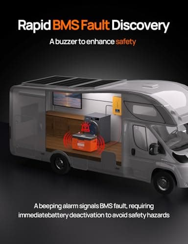 ECO-WORTHY 12V 100AH LiFePO4 Lithium Battery with SOC Display, Upgrade 2.0 with built-in Bluetooth, 100A BMS with Low-Temp Protection, Suitable for RV, Camping, Solar Off-Grid trolling motor - Image 4