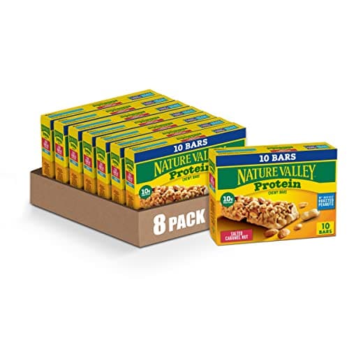 Nature Valley Protein Granola Bars, Salted Caramel Nut, Snack Bars, 10 ct, 14.2 OZ (Pack of 8) - Image 1