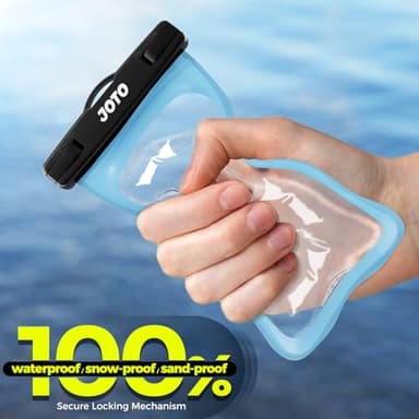 JOTO Universal Waterproof Pouch Case for iPhone 16 15 14 13 Plus Pro Max, IPX8 Cellphone Dry Bag 12 11 Pro Max XR X 8 7 6S Plus SE, Galaxy S23 S22 S21 S20+ S20 S10 Plus Note, Pixel up to 7" -Blue - Image 5
