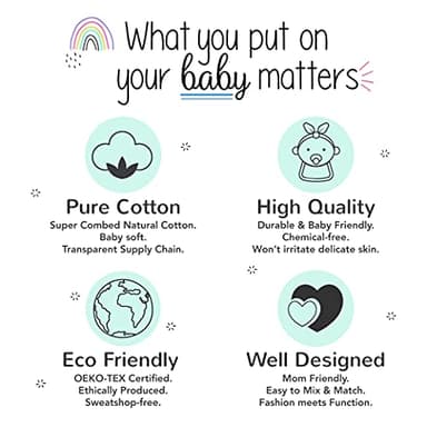 Lamaze Baby Boy's Super Combed Natural Cotton Tight Fit Short Sleeve Sleepwear 2 Piece Set, Footless, 1 Pack - Image 2