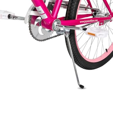 JOYSTAR 20 Inch Girls Bike for 7-10 Years Old 20 in Kids Bikes with Training Wheels and Basket Children's Bicycle with Handbrake in Fuchsia - Image 8