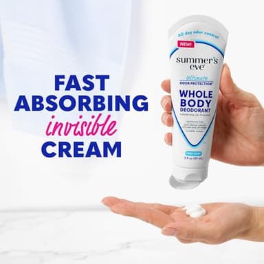 Summer's Eve Fresh Scent Whole Body Deodorant for Women, Aluminum-Free Ultimate Odor Control Cream, 3 Oz - Image 5