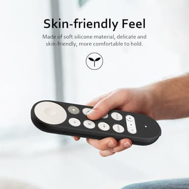 USTIYA Remote Case for Google TV Streamer 4K 2024 Protective Control Cover Silicone (Black) - Image 4