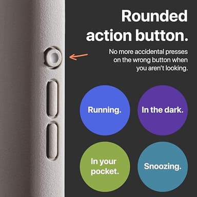 TineeOwl for iPhone 16 Pro Max Magnetic Case, [Covered Camera Control Button], Compatible with MagSafe, TPU, Minimalist, Slim/Thin, Grippy - Dune Series (Stone, iPhone 16 Pro Max) - Image 2