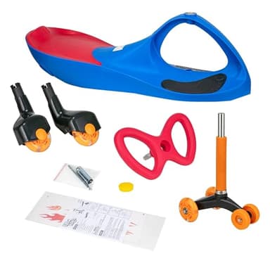 PlasmaCar Lightning Glow Rider - Inertia & Movement Powered Ride-On Toy, Light-Up Wheels, Indoor-Outdoor Play Blue & Red - Image 3