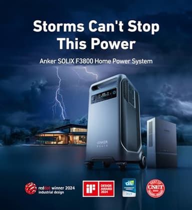 Anker SOLIX F3800 Portable Power Station, 3840Wh, LiFePO4 Batteries, Ultra-High 6000W AC Output with 120V/240V, Solar Generator for Home Backup, RVs, Emergencies, Power Outages, and Outdoor Camping - Image 6