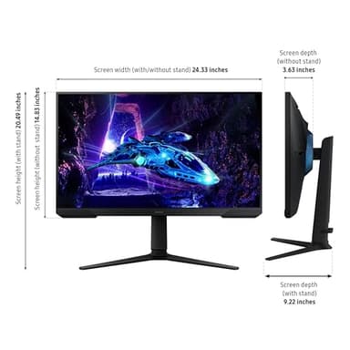 Samsung 27-Inch Odyssey G3 (G30D) Series FHD Gaming Monitor, 1ms, 180Hz, AMD FreeSync, Adjustable Stand, Black Equalizer, Virtual Aim Point, Eye Saver Mode, Flicker-Free, LS27DG302ENXZA - Image 3
