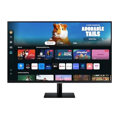 SAMSUNG 32-Inch M5 (M50D) Series FHD Smart Monitor with Streaming TV, Speakers, HDR10, Gaming Hub, Multiple Ports, Workout Tracker, Vision Accessibility Tools, LS32DM500ENXGO, 2024 - Image 1