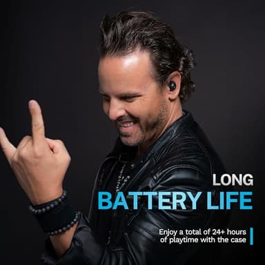 JLab Go Pop ANC True Wireless Earbuds & Charging Case, Black, Active Noise Cancelling, 10mm Drivers, Dual Connect, Customize Your Sound with App, Be Aware Mode, Compact Fit, MEMS Microphone - Image 3