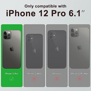 DEENAKIN Magnetic for iPhone 12 Pro Case Silicone with Screen Protector - [Compatible with MagSafe] - Camera Protection - Slim Fit Protective Phone Cover 6.1" for Women Girls - Lavender Purple - Image 7