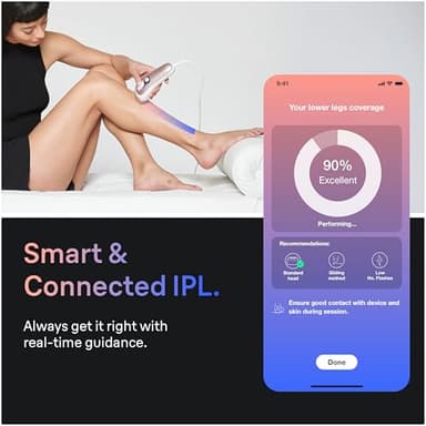 Braun Smart IPL, Skin i·Expert Pro 7: at Home Laser Hair Removal for Women and Men, Permanent Visible Hair Reduction, with Free App, Vanity Case, Venus Razor, 2 Smart Heads, Facial Trimmer, IPL7219 - Image 3