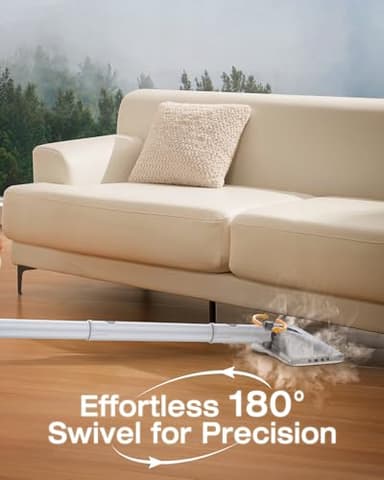 LABIGO 10-in-1 Steam Mop with Detachable Handheld Steamer, 350ml Tank, 10s Heat-Up, 248°F Steam Cleaner, 2-Level Control and Swivel Head for Floors, Carpets, Tiles, BBQ grill and Multi-Surface - Image 4