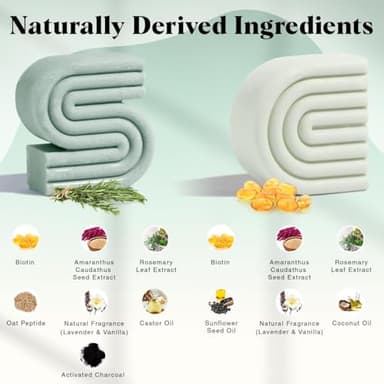 Kitsch Rosemary & Biotin Shampoo and Conditioner Set for Hair Growth - Strengthening, Thickening & Volumizing Shampoo and Conditioner Bar - Paraben, Sulfate & Silicone Free - Made in USA - 2 pack - Image 2