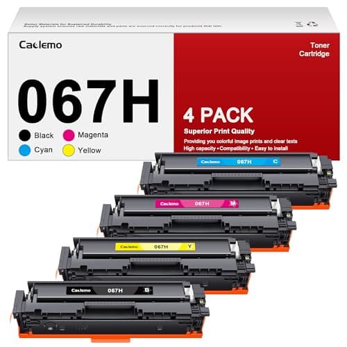 067H 067 Toner Cartridge Set MF656cdw High Yield for Canon 067 Toner Cartridge Set Toner 067 067H Compatible with Canon imageCLASS MF656cdw Toner MF654cdw MF653Cdw LBP633Cdw, 4 Pack CRG-067H CRG-067 - Image 1