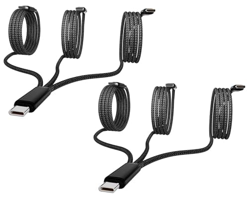 USB-C Charging Cable, 4 ft 3-in-1 USB C to USB-C+2 x IP Cable, Multi Charging for Phone 16/15 Pro/Pro Max, iPad Pro/Air/Mini, Galaxy S24/S23/S22/S21, Google, Amazon, Andriod,Carplay - Image 1