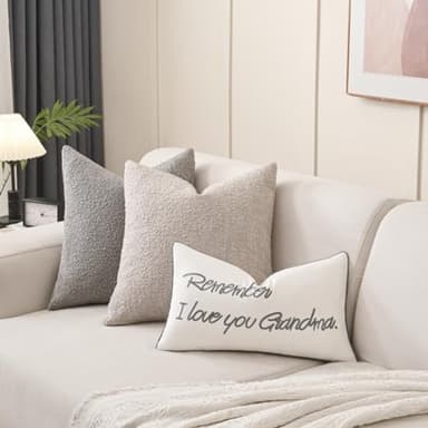 Sanmetex Grandma Birthday Gifts, Best Grandma Gifts for Mothers Day with Quote Remember I Love You Grandma Lumbar Pillow Cover 12 X 20 Inches for Bed, Bedroom. - Image 8