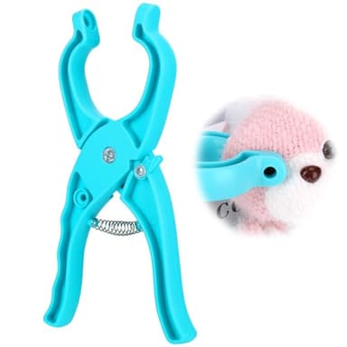 Juome Upgraded Safety Eye Tool for Crocheting - Crochet Tools for Attaching Crochet Safety Eyes, Auxiliary Tool for 5-30mm Stuffed Animals Safety Eyes Doll Making Supplies (Blue 1pcs) - Image 1