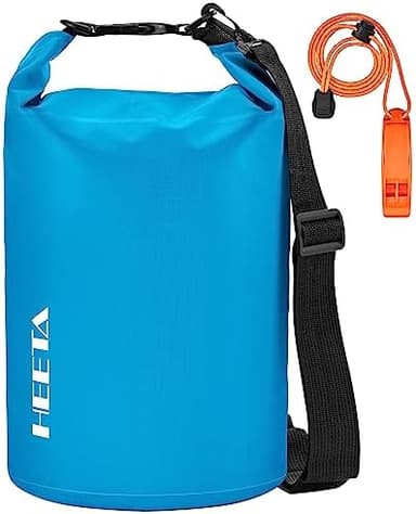 HEETA Waterproof Dry Bag for Women Men(Upgraded Version) 5L/10L/20L/30L/40L Roll Top Lightweight Dry Storage Bag Backpack with Emergency Whistle for Travel, Swimming, Boating, Kayaking, Camping, Beach - Image 3