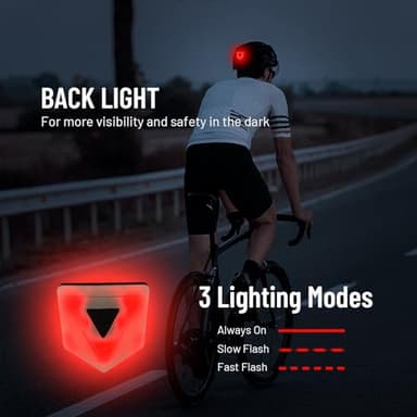 Favoto Bike Helmet Adult: Bicycle Helmet for Men Women - Lightweight Cycling Helmets with Led Light Detachable Magnetic Goggles, Breathable Road Bike Mountain Ebike Helmets Adjustable Dial Fit Red - Image 3