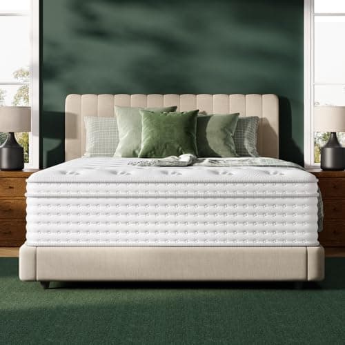 King Mattress, 14-Inch Luxury Hybrid Mattress, Fiberglass-Free Mattress in a Box with Gel-infused Memory Foam, Individual Pocket Spring for Motion Isolation-Edge Support,CertiPUR-US,10-Year Warranty - Image 1