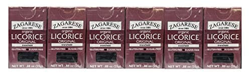 Zagarese Organic Licorice, Original flavor, 0.88 ounce flip top box, Set of 6. - Image 1