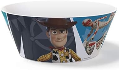 Zak Designs 5-Piece Dinnerware Set, Disney and Pixar Toy Story 4 - Durable Plastic & Stainless Steel - Includes Water Bottle, 8-Inch Plate, 6-Inch Bowl, Fork & Spoon - Suitable for Kids Ages 3+ - Image 5
