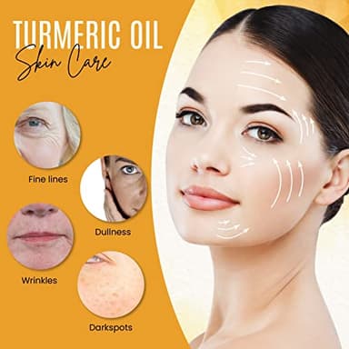 DERMAXGEN Organic Turmeric Oil for Skin Lightening – Turmeric Face Oil for Dark Spots, Anti-Aging & Hydrating Dry Skin – Glow Moisturizer for Face, Neck & Eyes (2 FL OZ / 60 ML) - Image 4
