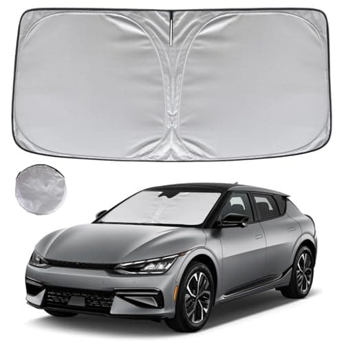 KAYZT Windshield Sun Shade for 2022-2025 2026 Kia EV6 Foldable Sunshade Front Window Custom Fit Car Accessories - Image 1