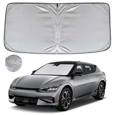 KAYZT Windshield Sun Shade for 2022-2025 2026 Kia EV6 Foldable Sunshade Front Window Custom Fit Car Accessories - Image 1