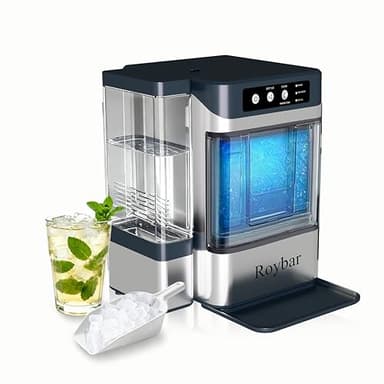 Large Capacity Ice Makers Countertop One-Click Operation Self-Cleaning Portable Ice Maker 41lbs/24H with There is A Detachable 3L Water Tank Ice Machine for Home,Bar,Office - Image 1