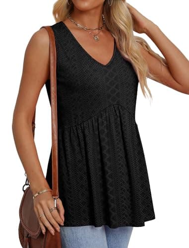 Women's Clothing Cruise Outfits for Women 2025 Summer Top Cowboy Chic School Outfits Beach Fashion Clothing Black Womens Tops Fall Clothes XL - Image 4