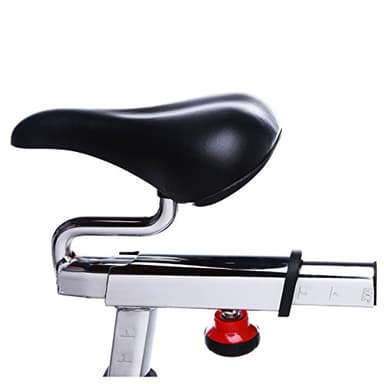 Sunny Health & Fitness Indoor Cycling Exercise Bike with SPD pedals - SF-B1509, White, 47 L x 20 W x 47 5 H - Image 7