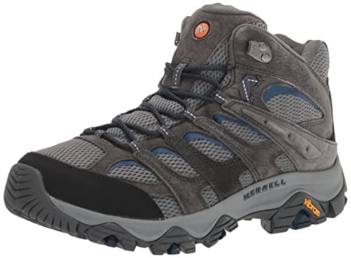 Merrell Men's Moab 3 Mid Hiking Boot, Granite, 9.5 Wide - Image 1