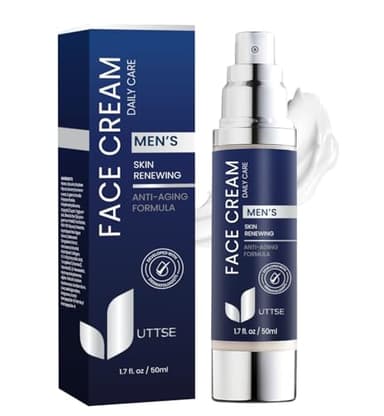 6-in-1 Face Cream for Men: Anti Aging & Wrinkle Cream for Men with Collagen, Hyaluronic Acid, Vitamins E & B, Shea Butter - Dark Spots Remover & Eye Bags Treatment - 1.7 oz. - Image 1