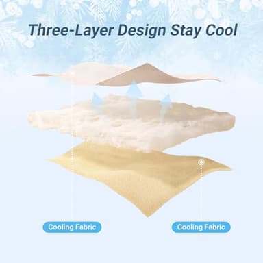 Cushious Cooling Comforter Queen Size, Summer Cooling Blankets for Hot Sleepers and Night Sweats, Lightweight Breathable Cooling Comforter Bedding for Sofa, Bed, Camping, Office - Image 4