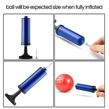 Bedwina Mini Knobby Balls - (Pack of 12) Bulk 5 Inch Sensory Balls and Spiky Massage Stress Balls with Pump, Fun Bouncy Ball Party Favors - Image 4