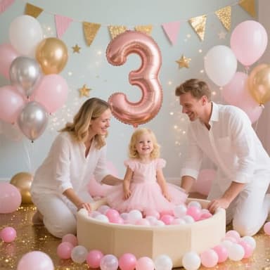 GOGOSO Ball Pit Balls for Toddler, Baby Plastic Playballs Kids Soft Pastel Pelotas Non-Toxic BPA-Free 2pink+White+Clear 100 Balls - Image 6