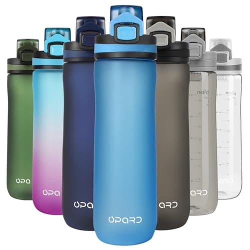 Opard Peak Water Bottle 20 Oz BPA Free Tritan Plastic Leak Proof Flip Top for School Kids Sports Gym Yoga Camping (Aqua) - Image 1
