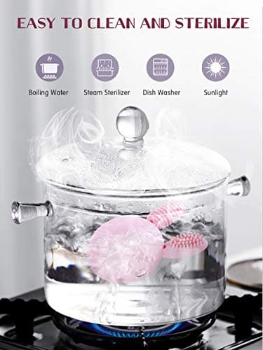 Bunny Eggy Teether Baby Teething Toy Rabbit Egg Rattle Toy Teething Pain Relief for Babies Boys Girls - Pink - Image 4